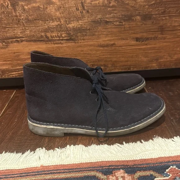 Clarks | Shoes | Clarks Chuckka Boots Navy Suede 95 Men  display picture 3